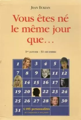 Couverture du produit · Vous êtes née le même jour que