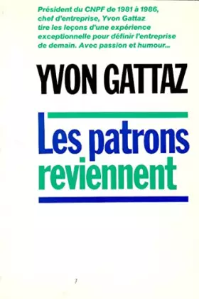 Couverture du produit · Les patrons reviennent