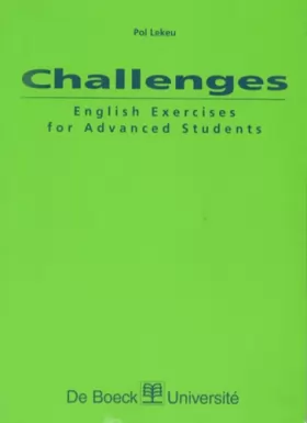 Couverture du produit · Challenges. English Exercices for Advanced Students