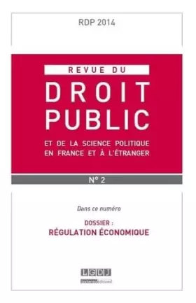 Couverture du produit · REVUE DU DROIT PUBLICN N 2 2014