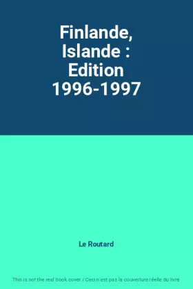 Couverture du produit · Finlande, Islande : Edition 1996-1997