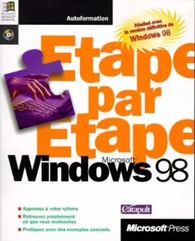 Couverture du produit · Microsoft Windows 98, étape par étape