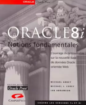 Couverture du produit · Oracle8i : Notions fondamentales