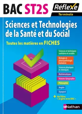 Couverture du produit · Toutes les matières en FICHES Terminale ST2S - Sciences et Technologies de la Santé et du Social
