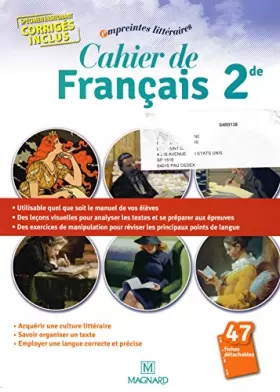 Couverture du produit · Cahier de français 2e - SPÉCIMEN ENSEIGNANT - CORRIGÉS INCLUS