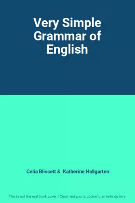 Couverture du produit · Very Simple Grammar of English