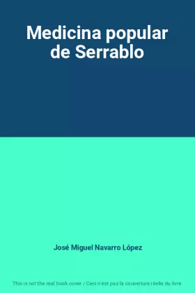 Couverture du produit · Medicina popular de Serrablo