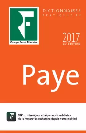 Couverture du produit · Paye 2017: Prix de lancement 73.80 ¤ jusqu'au 04/05/2017, ensuite 82.00 ¤