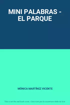 Couverture du produit · MINI PALABRAS - EL PARQUE