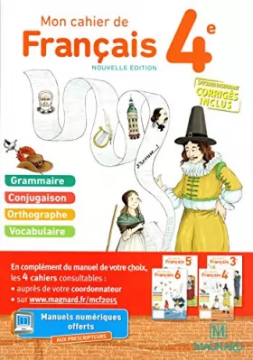 Couverture du produit · Mon cahier de français 4e - Nouvelle édition: VERSION SPÉCIMEN ENSEIGNANT CORRIGÉS INCLUS