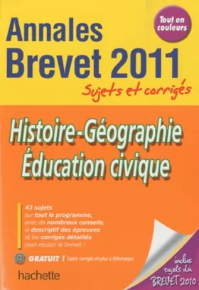 Couverture du produit · Histoire-Géographie-Education civique Brevet : Sujets et corrigés