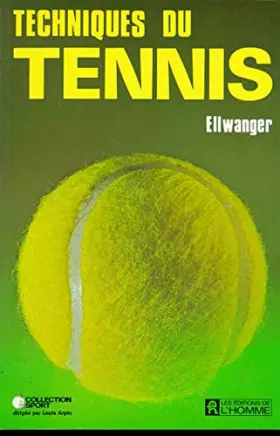 Couverture du produit · Techniques du tennis