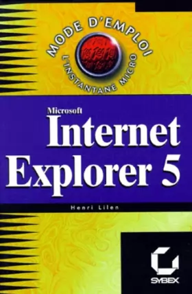 Couverture du produit · Microsoft Internet Explorer 5