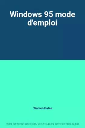 Couverture du produit · Windows 95 mode d'emploi