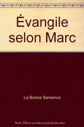 Couverture du produit · Évangile selon Marc