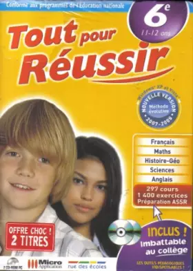 Couverture du produit · Tout Pour Réussir classe de 6° (11 - 12 ans) CD ROm