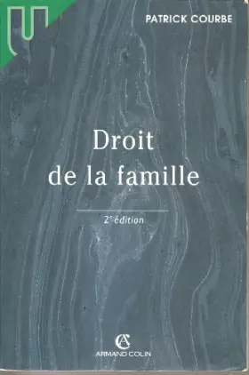 Couverture du produit · Droit de la famille, 2e édition