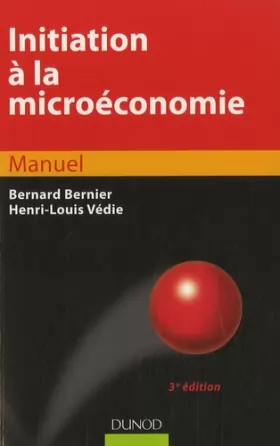 Couverture du produit · Initiation à la microéconomie - 3ème édition