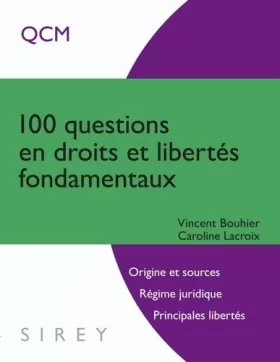 Couverture du produit · 100 questions en droits et libertés fondamentaux