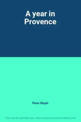 Couverture du produit · A year in Provence