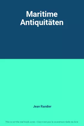 Couverture du produit · Maritime Antiquitäten
