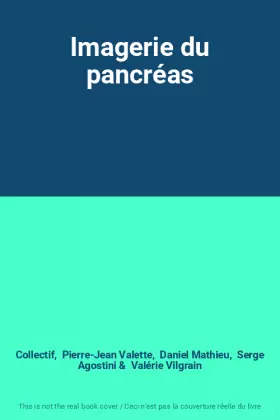 Couverture du produit · Imagerie du pancréas