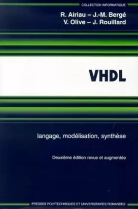 Couverture du produit · VHDL, langage, modélisation, synthèse, 2ème édition