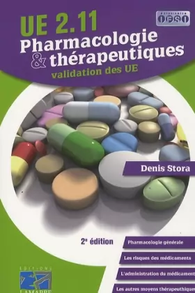 Couverture du produit · Pharmacologie et thérapeutiques: validation des UE 2eme édition: UE 2.11