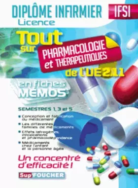 Couverture du produit · Tout sur Pharmacologie et Thérapeutiques de l'UE 2.11 en fiches mémos
