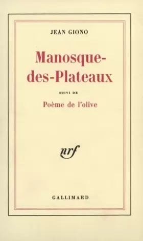 Couverture du produit · Manosque-des-Plateaux / Poème de l'olive