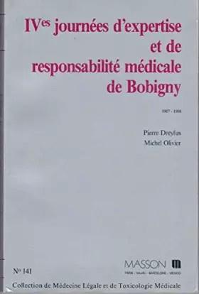 Couverture du produit · 4emes journees d'expertise et de responsabilite medicale de bobigny