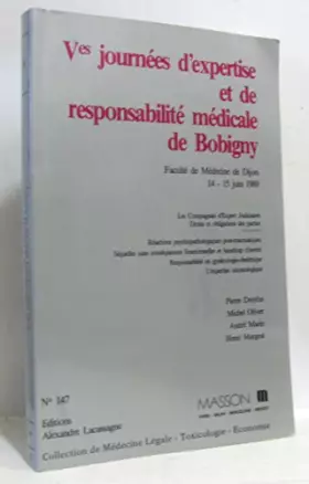 Couverture du produit · 5e Journées d'expertise et de responsabilité médicale de Bobigny