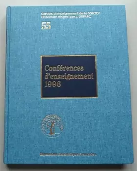 Couverture du produit · Conférences d'enseignement 1996