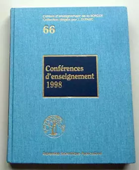 Couverture du produit · Conférence d'enseignement 1998