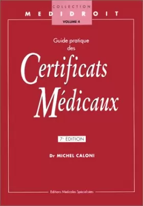 Couverture du produit · Guide pratique des certificats médicaux