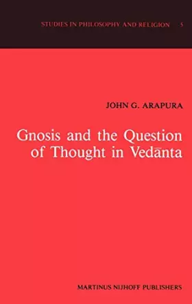Couverture du produit · Gnosis and the Question of Thought in Vedanta: Dialogue With the Foundations