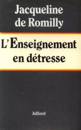 Couverture du produit · L'enseignement en detresse
