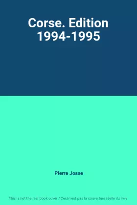 Couverture du produit · Corse. Edition 1994-1995