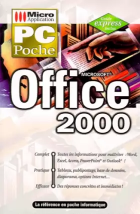 Couverture du produit · PC poche Office 2000