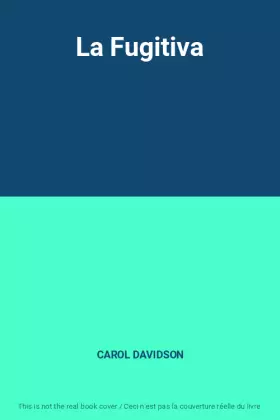 Couverture du produit · La Fugitiva