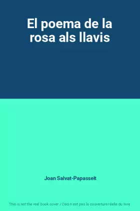 Couverture du produit · El poema de la rosa als llavis