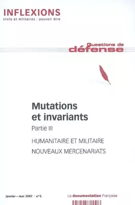 Couverture du produit · Mutations et Invariants - Partie III (N.5 Janvier-Mai 2007)