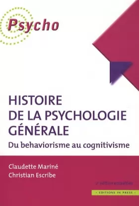 Couverture du produit · Histoire de la psychologie générale - Du behaviorisme au cognitivisme