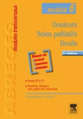 Couverture du produit · Douleurs - Soins palliatifs - Deuils: Module 6