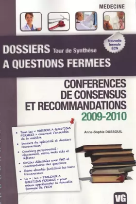 Couverture du produit · Conférences de consensus et recommandations 2009-2010