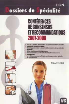 Couverture du produit · Conférences de consensus et recommandations 2007-2008