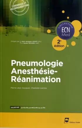 Couverture du produit · Pneumologie Anesthésie-Réanimation