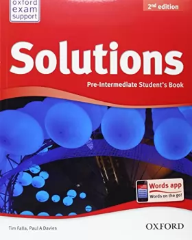 Couverture du produit · New Solutions Pre Intermediate Student Book.
