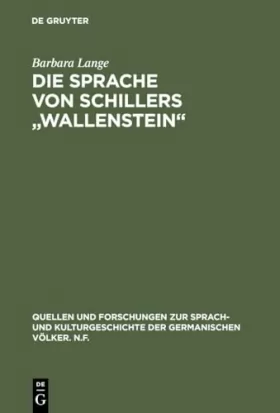 Couverture du produit · Die Sprache Von Schillers Wallenstein