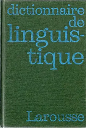 Couverture du produit · Dictionnaire de linguistique